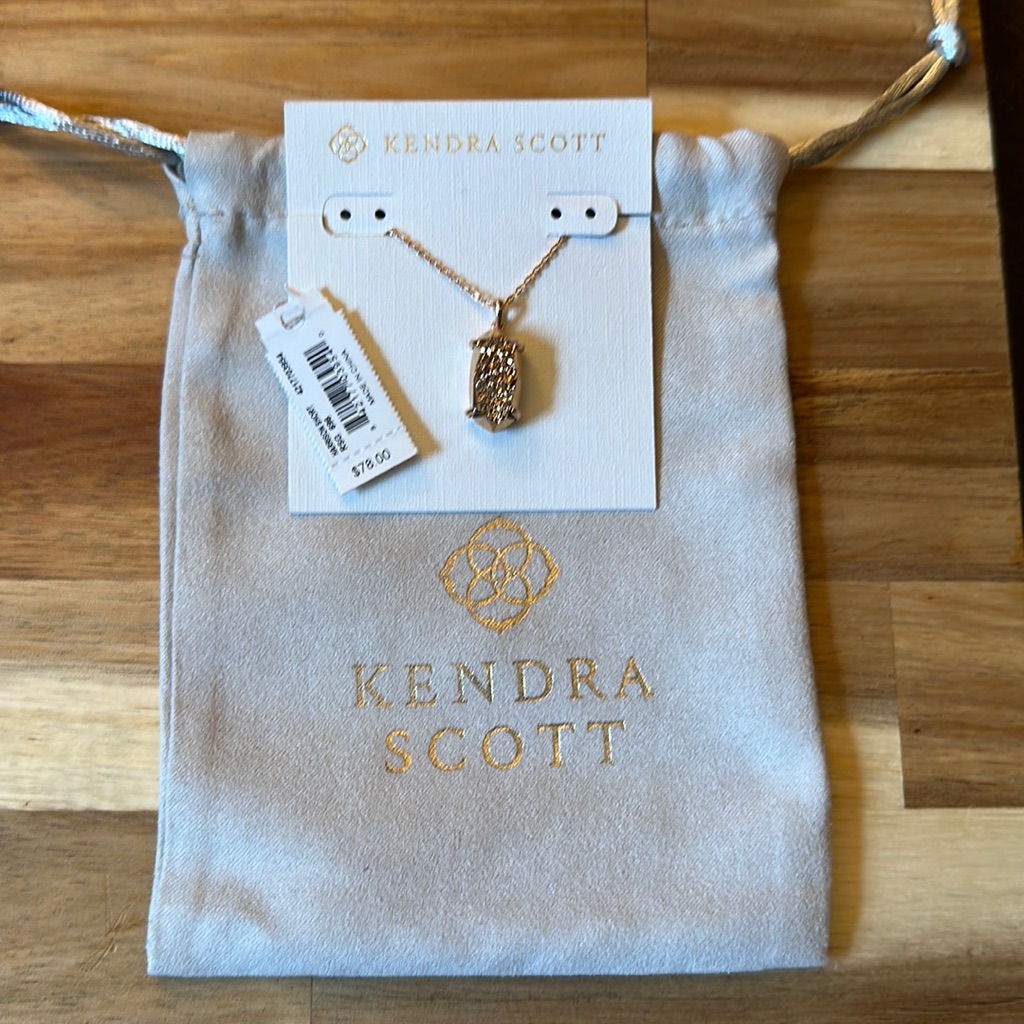 Bnib Kendra Scott Harrison Short Necklace Rose Gold